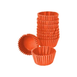 Forma de brigadeiro nº5 laranja com 100 unidades Mago