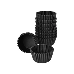 Forma de brigadeiro nº5 preta com 100 unidades Mago