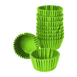 Forma de brigadeiro nº5 verde limão com 100 unidades Mago