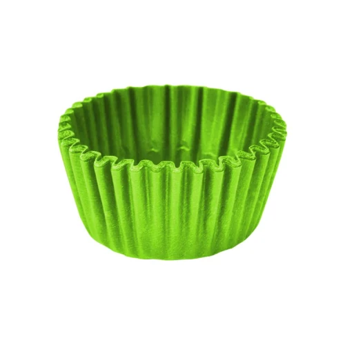 Forma de brigadeiro nº5 verde limão com 100 unidades Mago