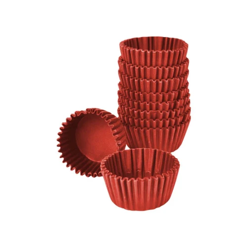 Forma de brigadeiro nº5 vermelha com 100 unidades Mago