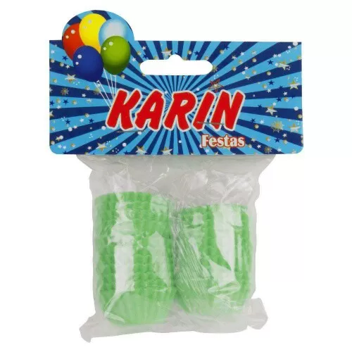 Forma de brigadeiro verde n°5 com 200 unidades Karin