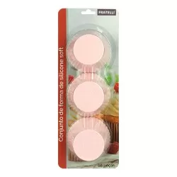 Forma de silicone para cupcake com 06 unidades Fratelli