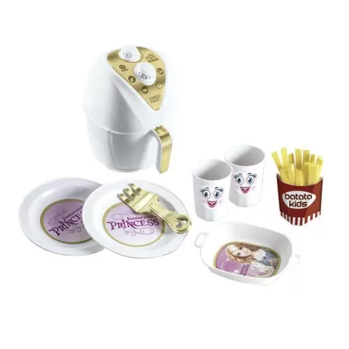 Fritadeira air fryer da princesa com acessórios Zuca Toys