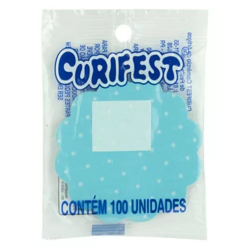 Fundo para forminha de brigadeiro n°7 poa azul e branco com 100 unidades