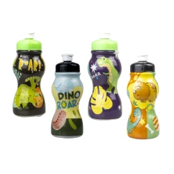 Garrafa plástica infantil 250ml sleeve Dinos Plasduran