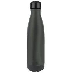 Garrafa para água de metal 750ml inox preta Livon