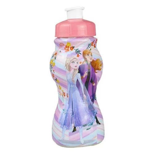 Garrafa plástica infantil 250ml sleeve Frozen Plasduran