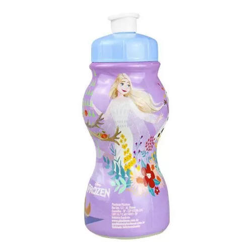 Garrafa plástica infantil 250ml sleeve Frozen Plasduran