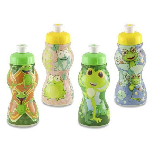 Garrafa plástica infantil 250ml sleeve Sapinho Plasduran