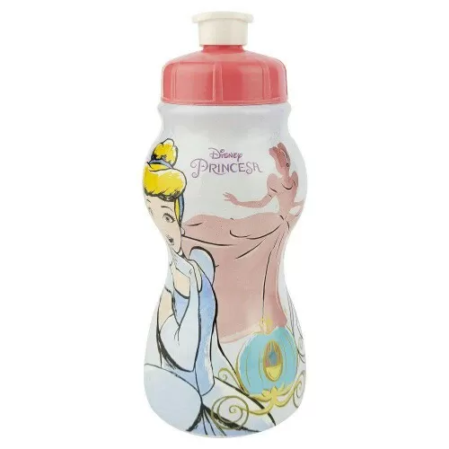 Garrafa plástica infantil 250ml sleeve princesas Plasduran