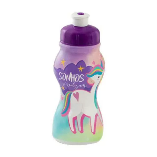 Garrafa plástica infantil 250ml sleeve sortida Plasduran