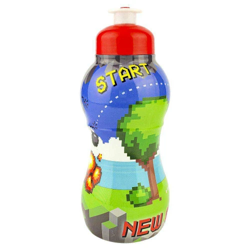 Garrafa plástica infantil 300ml game Panamby