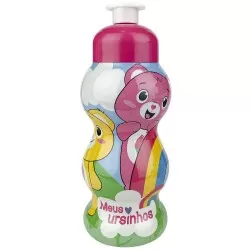 Garrafa plástica infantil 300ml ursinhos Panamby