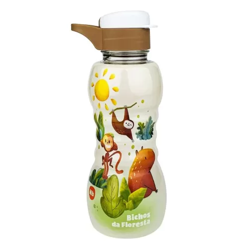 Garrafa plástica infantil 350ml Safari