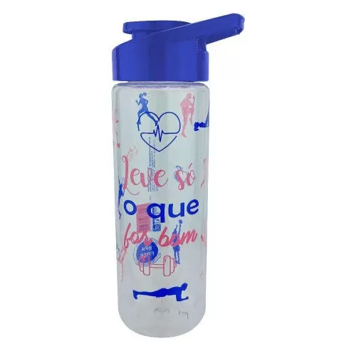 Garrafa plástica squeeze 700ml frases Plasduran 470550