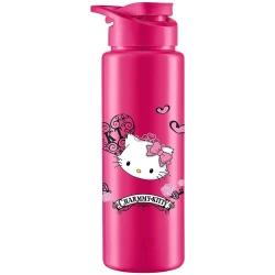 Garrafa plástica squeeze 750ml Charmy Kitty rosa Bandeirantes