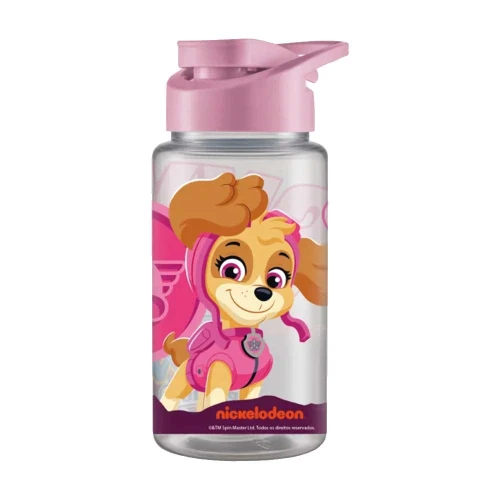 Garrafa plástica squeeze infantil 500ml Patrulha Canina menina Bandeirante