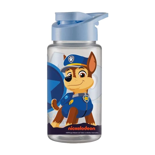 Garrafa plástica squeeze infantil 500ml Patrulha Canina menino Bandeirante