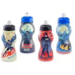 Garrafa plástico infantil 250ml sleeve Batman Plasduran