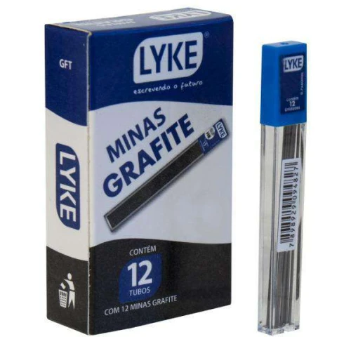 Grafite 0.7 tubo com 12 unidades blister Lyke