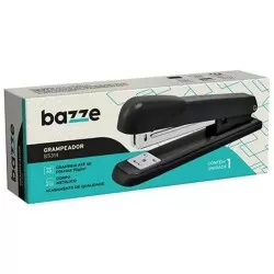 Grampeador 26/6 e 24/6 para 40 folhas preto Bazze