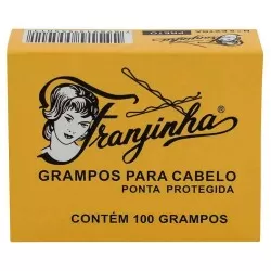 Grampo para cabelo preto grande com 100 n° 7 Franjinha