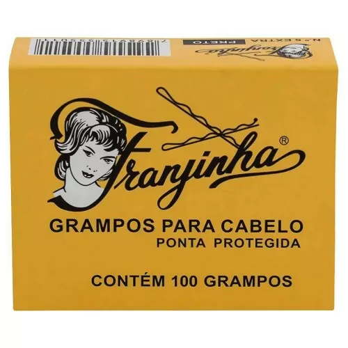 Grampo para cabelo preto pequeno com 100 nº 5 Franjinha