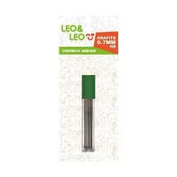 Grafite 0.7 2HB com 12 minas tubo Blister Leo e Leo