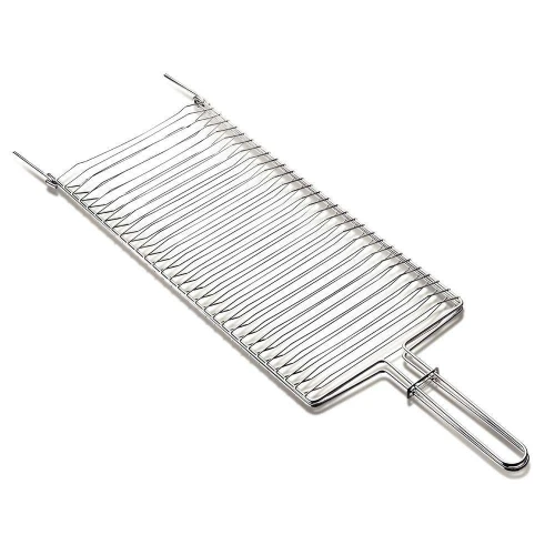 Grelha zincada para peixe 51x22cm Aura Grill