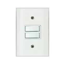 Interruptor duplo branco placa homelink F.C