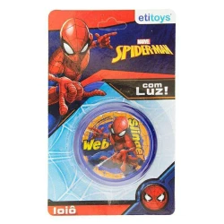 Ioiô plástico com luz Spider-Man Etitoys