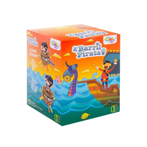 Jogo barril Pirata 18 peças Wellmix