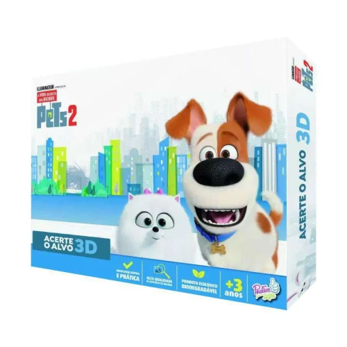 Jogo de tabuleiro acerte o alvo Pets 2 3D