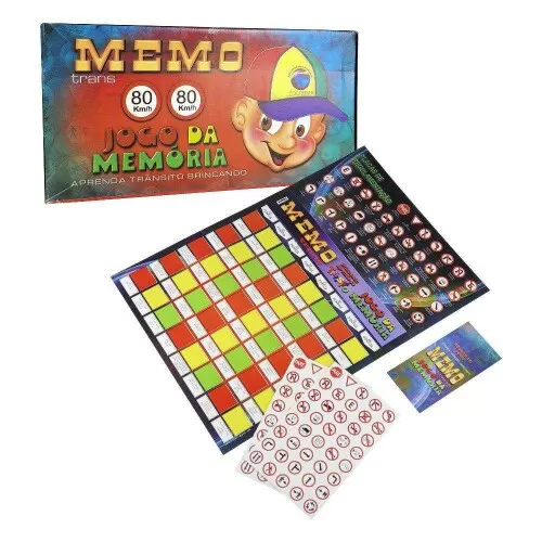 Jogo didático ludo ou jogo da memória trânsito Magic Comercial