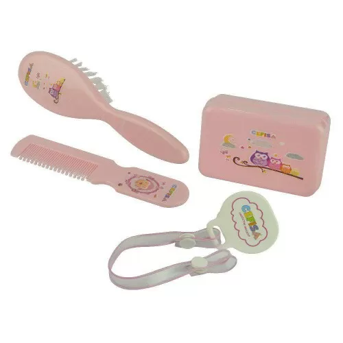 Kit banho infantil luxo 04 peças azul/rosa Cefisa