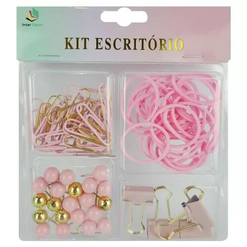 Kit para escritório candy com 4 itens sortidos Interponte