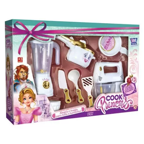 Kit cozinha cook princess 08 peças Zuca Toys