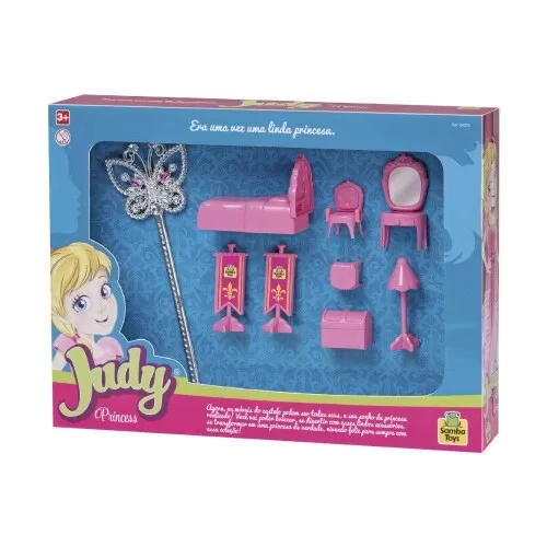 Kit jogo de quarto Judy Princess 09 peças Samba Toys