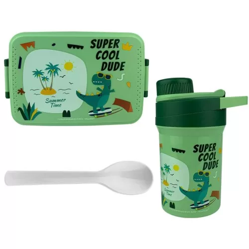 Kit marmita infantil decorado com copo 420ml Interponte