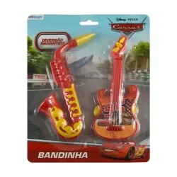 Kit musical Carros guitarra + saxofone 20cm Etitoys