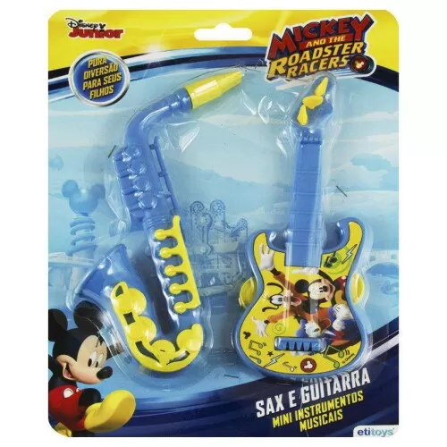 Kit músical Mickey Mouse guitarra + saxofone Etitoys