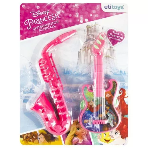 Kit músical princesas guitarra + saxofone 20cm Etitoys