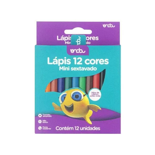 Lápis de cor sextavado com 12 cores Onda