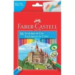 Lápis de cor ecolápis com 36 cores Faber Castell