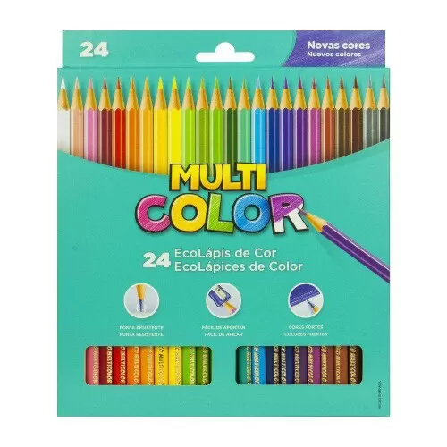 Lápis de cor multi color com 24 cores Faber Castell