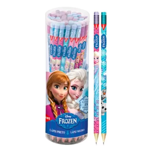 Lápis de escrever com borracha Frozen com 48 unidades Tris