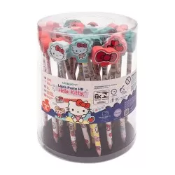 Lápis de escrever com borracha Hello Kitty com 10 unidades Leo e Leo