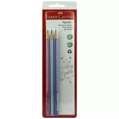 Lápis de escrever ecolápis com 03 unidades sortida Blister Faber Castell