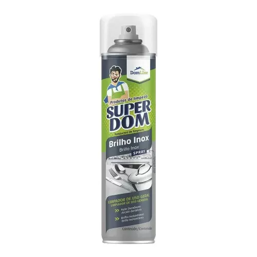 Limpa inox spray super dom 300ml/200g DomLine